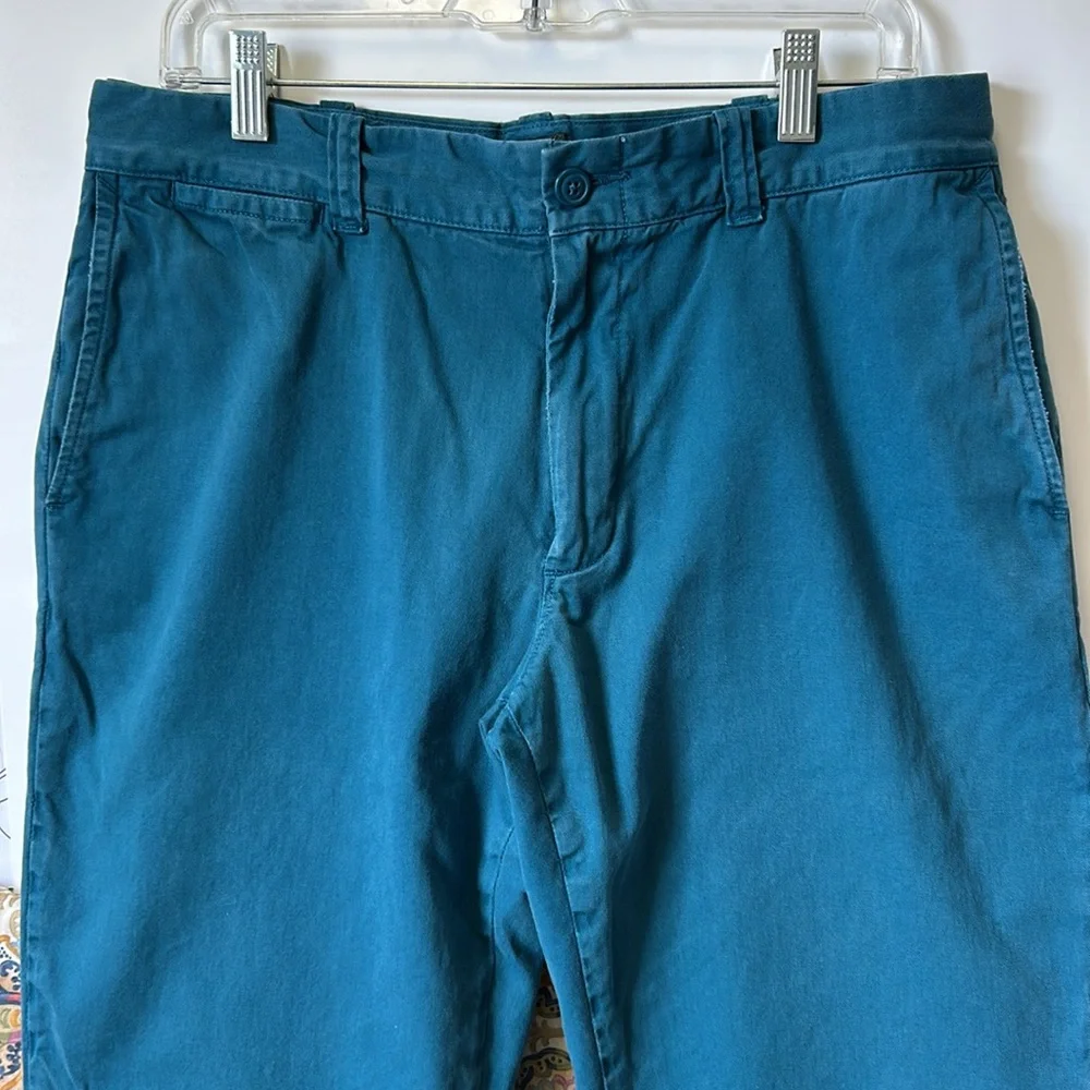 J. Crew Stanton Chino Pants Cotton Twill Trousers Classic Fit Business Teal 33‎